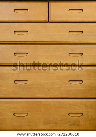 Modern chest of drawers made in wood