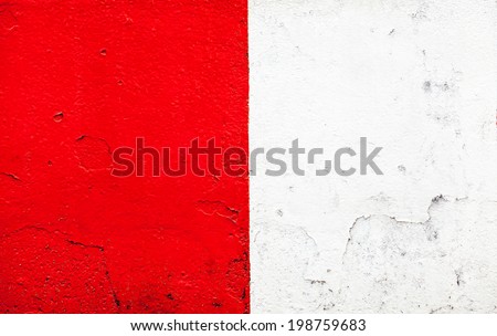 white and red concrete wall texture