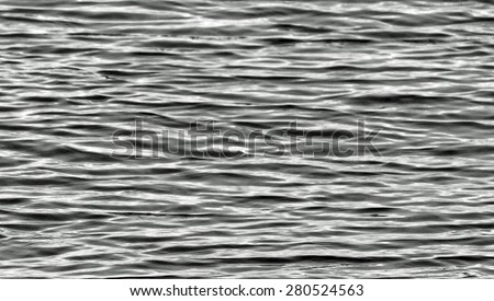 Colored Pencil Drawing in Black and White Beautiful Seascape Calm Sea Waves Water Background