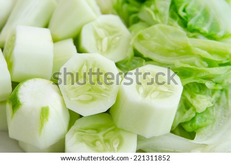Close up of boiled vegetables for background