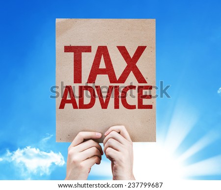 Tax Advice card with beautiful day