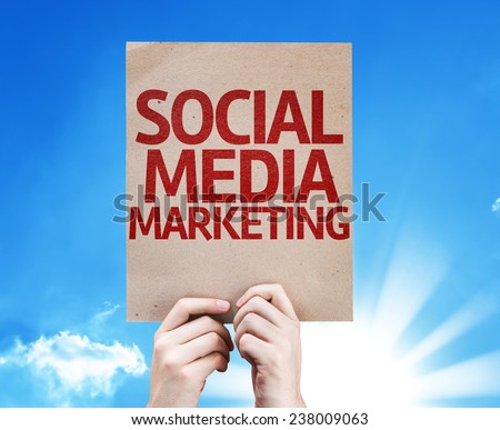 Social Media Marketing card with beautiful day
