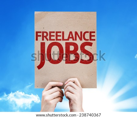 Freelance Jobs card with beautiful day