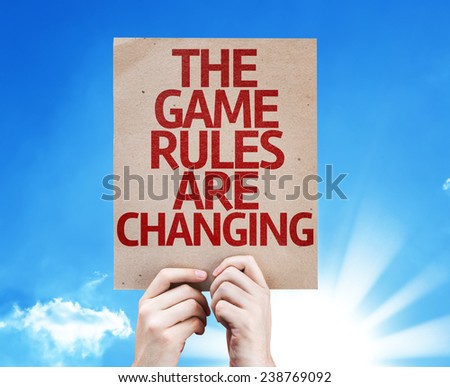 The Game Rules Are Changing card with beautiful day