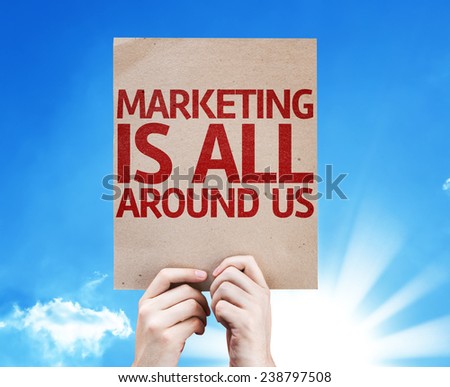 Marketing is All Around Us card with beautiful day