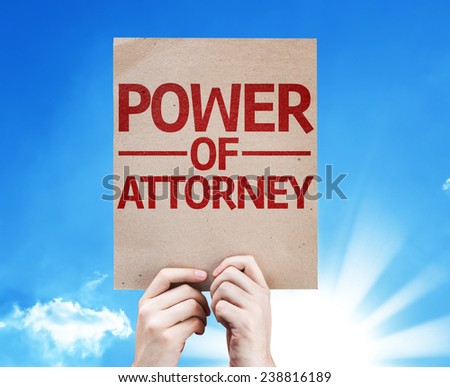 Power of Attorney card with beautiful day