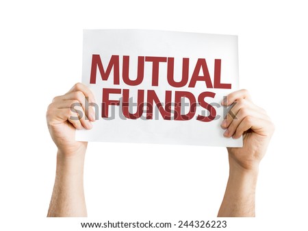 Mutual Funds card isolated on white background
