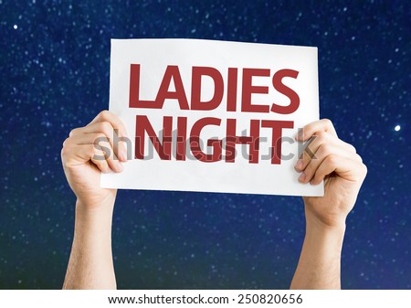 Ladies Night card with a beautiful night