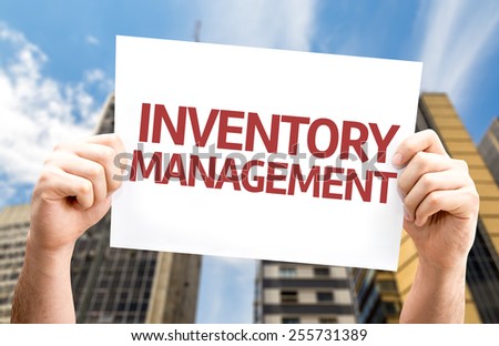 Inventory Management card with urban background