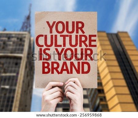 Your Culture is Your Brand card with urban background