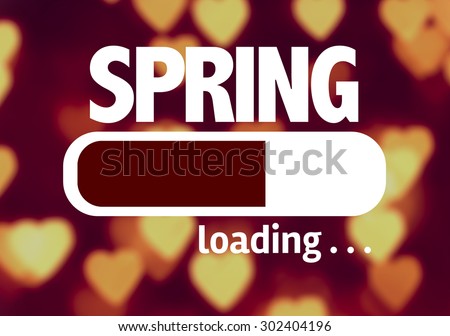 Progress Bar Loading with the text: Spring