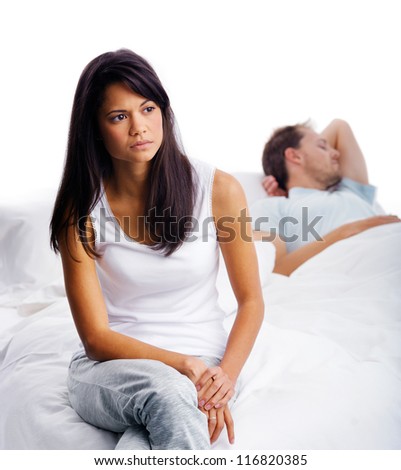 http://image.shutterstock.com/display_pic_with_logo/239779/116820385/stock-photo-couple-fighting-in-bed-woman-upset-thinking-and-man-sleeping-in-background-unhappy-relationship-116820385.jpg