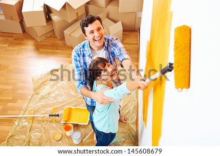 Renovation Diy Paint Couple In New Home Painting Wall