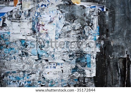 torn poster background texture
