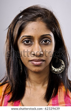 Indian girl portrait, high detail, no makeup