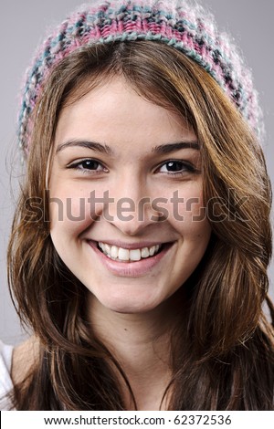 Highly detailed fine art portrait. smiling happy real person