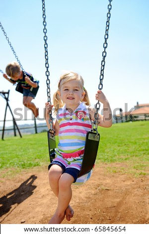 Child On Swing