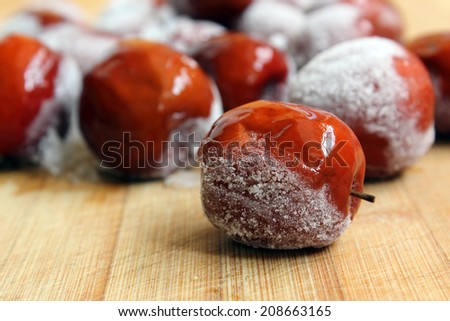 Slowly melting Sherbet, with wine soaked red dates
