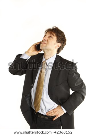 businessman at the telephone