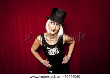 cabaret performer on stage