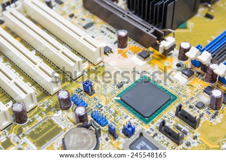 Chipset on mainboard pc, Computer micro circuit board