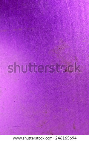 Background of metal purple color with elements of stains and scratches