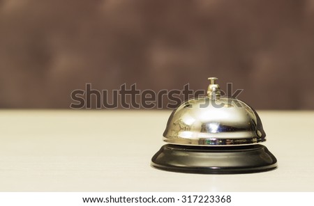 Service bell on reception