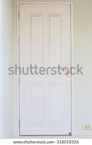 the white door of home