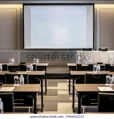 Blank screen in meeting room
