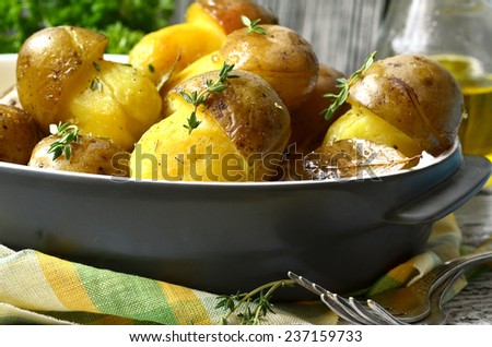 Fried potato ''Mushrooms