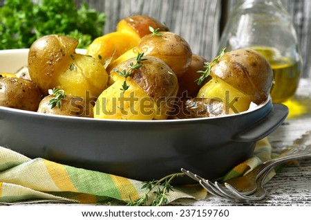 Fried potato \'\'Mushrooms\