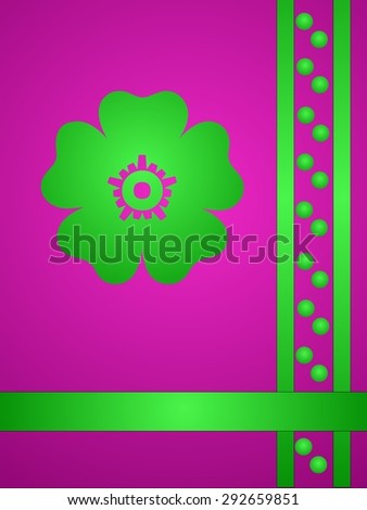 Illustrated background with flowers suitable for packaging