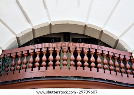 Architectural detail of Balcony on building in St. Augustine