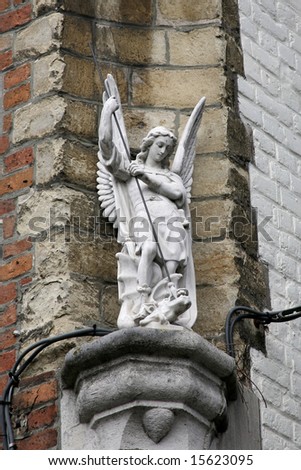 St. George and the dragon Bruges Belgium