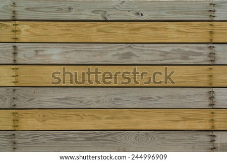 Wood Planks with Alternating Light Brown and Yellow Wood Colors