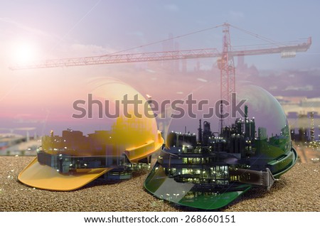 Outdoor work use Safety helmet for Oil ,Refinery ,Construction site.
