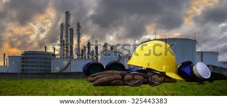 Oil ,Refinery work used Safety Set.