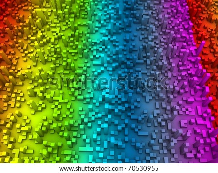 3d rendering, abstract colorful cubes background art.