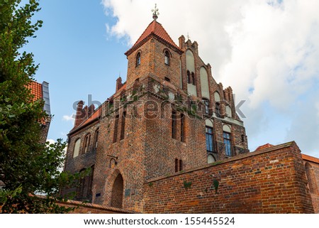 Gothic St. George's Guildhallt in Torun (the mediaeval town listed among the UNESCO World Heritage Sites).