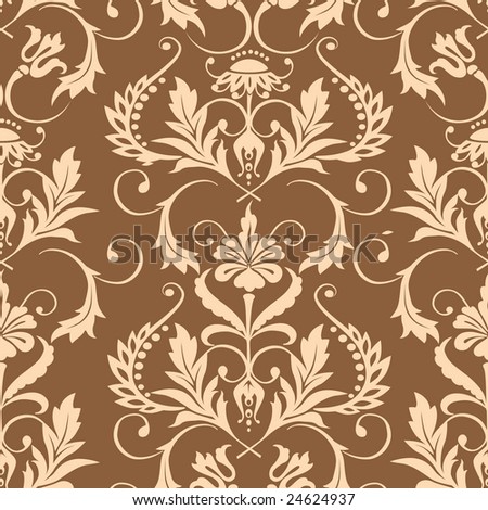 floral wallpaper tile. stock vector : Tiled floral