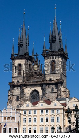 Church of our lady before Tyn. Prague, Czech Republic