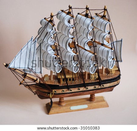 model of the old ship