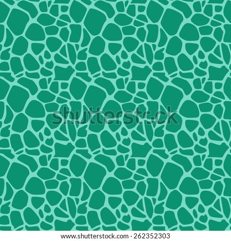 green mint dinosaurs pattern, seamless background