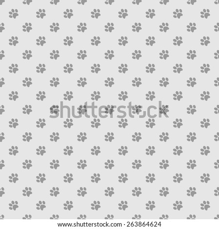 gray paw print pattern, seamless texture background