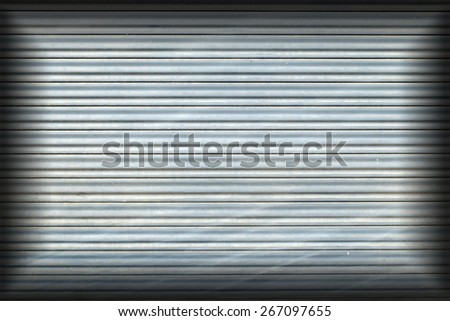 Roller shutter door backgrounds with vignette frame