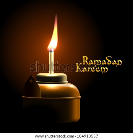 Vector Muslim Oil Lamp Pelita Vector Muslim Oil Lamp Pelita