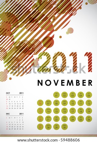 november calendar 2011. Calendar Design 2011