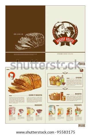Bakery Recipe Booklet Design Template Bakery Recipe Booklet Design Template