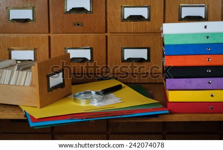 Studying in a Library Search Concept  Stock Photo