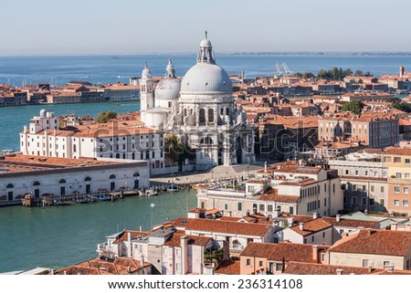 Aerial view of San Marco Sqaure, Venice, Veneto, Italy